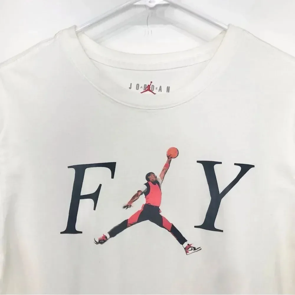 Jordan Fly Crew White Standard Fit T-Shirt